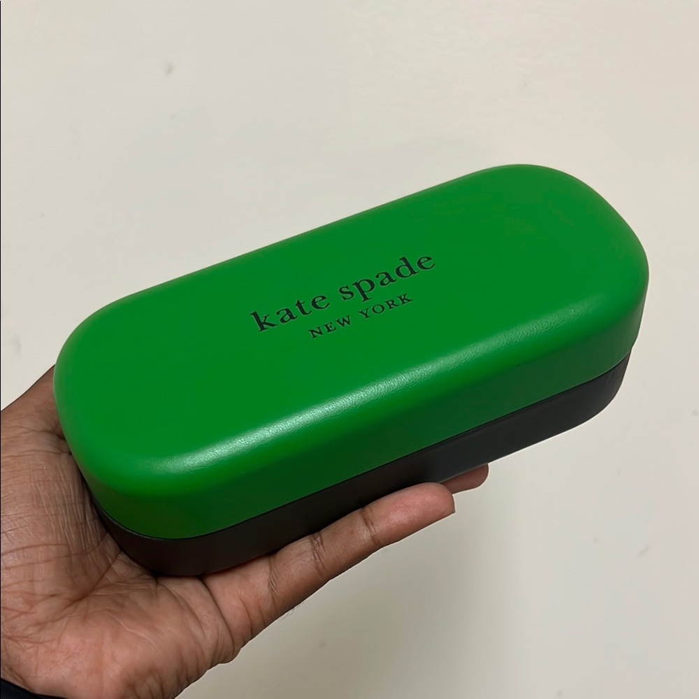 Kate Spade Green and Black Eyewear Case